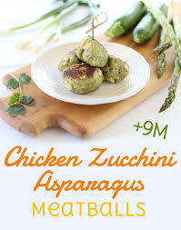 Chicken Meatballs With Asparagus And Zucchini Incredibly Moist And Tasty These Meatballs Are A L Baby Led Weaning Recipes Chicken Baby Food Baby Food Recipes