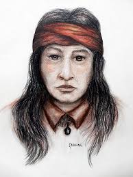 Arizona Apache Throw Pillow by Caroline Patrick