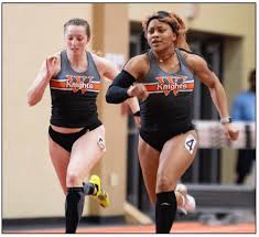 KNIGHTS TRACK AND FIELD COMPETE AT SAINT AMBROSE