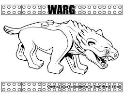 Coloring Page Warg True North Bricks Lego Coloring Pages Coloring Pages Lego Coloring