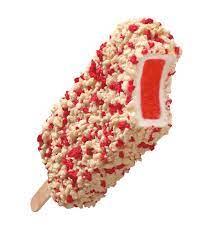 Blue bunny strawberry shortcake bar, 4 fl oz strawberry center in vanilla flavored reduced fat ice creamcoated with cake crunchfat reduced 50%, . Strawberry Shortcake Bar Blue Bunny
