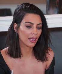 Kim Kardashian Lob Hair Ilustrado Medium Hair Styles Lob Hairstyle Punk Hair