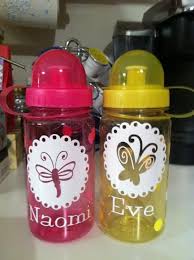 Cute Water Bottles Kids Water Bottle Vinyl Bottle Decals Kids Silhouette