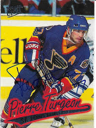 In the 1953 game bobby enjoyed his greatest and certainly most famous afternoon. Received This Autographed Card In The Mail From Former Blues Pierre Turgeon He Is Currently The Most Productive Retired Player Not Yet Inducted Into The Hockey Hall Of Fame Stlouisblues