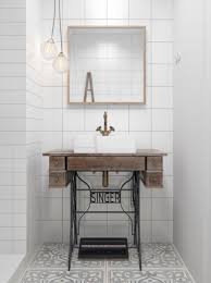Support De Machine A Coudre Pour Lavabo Houzz Via A Coudre De Houzz Lavab Industrial Bathroom Decor Vintage Bathroom Sinks Industrial Bathroom Vanity