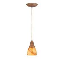 With a variety of different fixture materials, finish colors, brands and styles of ceiling lighting, you're sure to find something. Hampton Bay 1 Light Walnut Hanging Mini Pendant Es0091wal The Home Depot Hanging Lights Light Mini Pendant