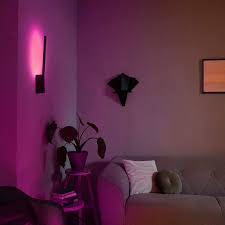 Moderne Smart Home Wandleuchten Liane Von Philips Hue Schwarz Hue Philips Led Wall Lights Rainbow Room