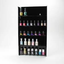 Acrylic Nail Polish Display Stand Wall Mounted 5 Tiers Shellac Gel Varnish Ebay