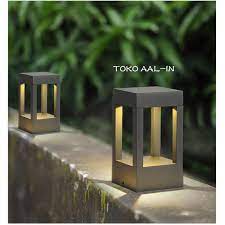 Taman nampak lebih indah dengan di lengkapi penerang seperti lampu taman. Lampu Taman Led Lampu Dinding Minimalis Lampu Pagar Lampu Pilar Ip65 Kotak Shopee Indonesia