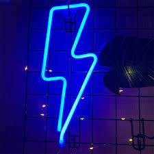 Check spelling or type a new query. Enuoli Lightning Bolt Neon Light Blue Neon Light Signs Neon Lights For Walls Usb Battery Powered Neon Night Lights Neon Lights Lightning Led Lights Up Signs For Bedroom Game Room Decoration Buy Online