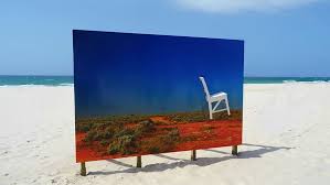This is a one of a kind painting by acrylic artist ora birenbaum. Hd Wallpaper Australian Art Beach Sun Outback Art Abstract Landscape Wallpaper Flare