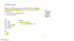 Check spelling or type a new query. Pembahasan Soal Pemuaian Panjang Youtube