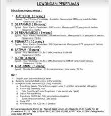 Rs yang terletak diarea lahan seluas. Loker Rs St Elisabeth Purwokerto Stifar