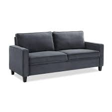 Maybe you would like to learn more about one of these? Lifestyle Solutions Garren 32 1 In Dark Grey Microfiber 4 Seater Tuxedo Sofa With Square Arms Lk Glm S3xm3011 The Home Depot