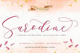 A quick google search (how do i install fonts on my ) will get you all set up. Romantic Script Sarodime Font 226186 Handwritten Font Bundles