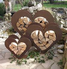 Herz Aus Metall Holz Regal Edel Rost Garten Terrasse Toll Original Ebay Geschaft Dekorieren Dekoration Garten Terrasse