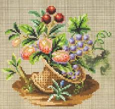 Shop cross stitch flower patterns today! Gallery Ru Foto 7 Lydia10 Cross Stitch Fruit Floral Cross Stitch Miniature Embroidery