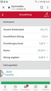 Kann zwischen bankarbeitstage in anspruch nehmen. Tipico Betrag Auszahlen Tipico Auszahlung