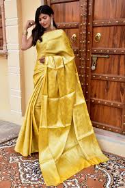 Its luster increasing after every wash. Pin On Semi Muga Silk Saree