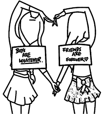 Bff Coloring Pages Meisjes Tekenen Tekenen Bff