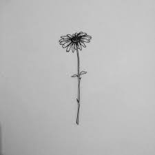 Black And White Daisy Tattoo Designs Awesome Tiny Tattoo Idea Black And White Wildflower Tattoo Google Hipster Tattoo Wildflower Tattoo Simple Flower Tattoo