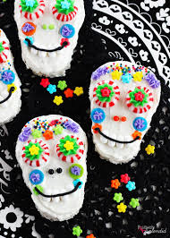 Day Of The Dead Sugar Skull Rice Krispies Treats Recipe Rice Krispie Treats Rice Krispies Krispie Treats