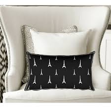 Rectangle Black Eiffel Tower Pillow 20 X12 Paris Decor French Decor Decorative Pillow Chair Pillow Eiffel Tower Cushion S Cushions On Sofa Pillows Paris Decor