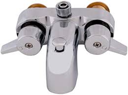 Do you fix a stuck shower diverter valve. Ez Flo 11129 Chrome Two Handle Add On Shower Diverter Bathcock 3 3 8 Inch Centers 3 4 Inch Mip Inlet Bathtub And Shower Diverter Valves Amazon Com