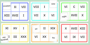 Each roman numerals chart has a different number of numbers on it, so look to see which chart is best suited for you. Roman Numerals Bingo And Lotto Pack Roman Numerals Game