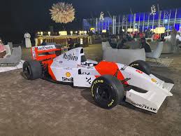 From the listing for this 1993 ex senna mclaren f1 car for sale: Senna 1993 Mclaren Mp4 8 Is On Sale In An Auction In Riyadh Formula1