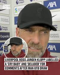 Jurgen Klopp's comments following the 0-0 draw with Man United haven't gone  down well with a lot of people... 😬