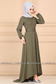 Modaselvim 59 Tl Kollari Incili Kuyruklu Elbise Ukb3025 5 Haki The Dress Elbise Moda Stilleri