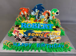 This page features a large selection of super mario cake ideas and supplies. Sonic Birthday Cake Skazka Desserts Bakery Nj Custom Birthday Cakes Cupcakes Shop
