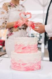 Romantische Zivile Hochzeit Hochzeitstorte Mit Flamingo Cake Topper Foto Flamingo Hochz Flamingo Wedding Cake Wedding Cake Toppers Flamingo Cake Topper