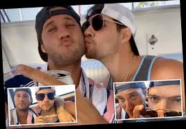 Dillon passage, 23, shared a sunny selfie alongside a lengthy caption explaining the pressures that the docuseries placed on their marriage. Tiger King Joe Exotic S Husband Dillon Passage Kisses Too Hot To Handle S Bryce Hirschberg During Wild Boat Party The Sun Showcelnews Com