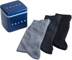 Falke Socks Gift Box 3 Pack Grey Black 13042 Order Online