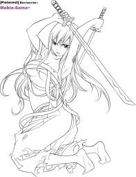 Die malvorlage hat das optimale format, um auf einer din a4 seite ausgedruckt werden zu können. Coloriage Fairy Tail Erza Fairy Coloring Pages Fairy Coloring Fairy Tail Drawing