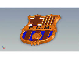 Fc barcelona logo, barca, yellow, communication, text, sign, western script. Barcelona Team Logo 3d Cad Model Library Grabcad