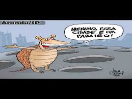 Resultado de imagem para ilustração: Cidade esburacada