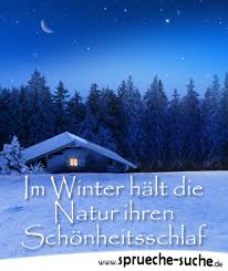 Schonheitsschlaf Der Natur Schone Winterspruche