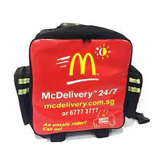 Riders will inform the customers that their food is here before stepping away. Mcdonald Delivery Bag Wanted Computers Tech Parts Accessories Laptop Bags Sleeves On Carousell