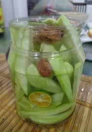Resepi jeruk mangga asam boi | jeruk pelam asam boi (pickled mangoes). Tertunailah Hasrat Di Hati Resepi Jeruk Mangga Asam Boi Sedap Dan Ranggup