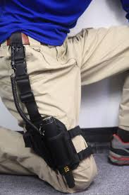 Drainage grommets in bottom of pouch. Drop Leg Pouch Of Pinpointer And Shovel