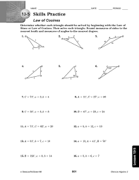 View, download and print applying the law of cosines worksheet pdf template or form online. 13 5 Skills Practice Law Of Cosines Worksheet For 10th 12th Grade Lesson Planet