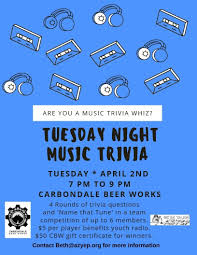Pixie dust, magic mirrors, and genies are all considered forms of cheating and will disqualify your score on this test! Music Trivia Night The Sopris Sun