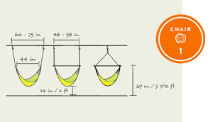 hanging chair hammock size dimensions for yellow leaf