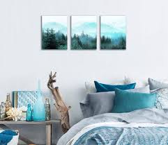 See more ideas about forest bedroom, fairy bedroom, forest room. Posters Prints Canvas Wall Art Fresh Fog Forest Modern Nature Wall Decor For Bedroom Bathroom Living Room Stretched And Framed Ready To Hang 12x16 Each Panel Home Kitchen