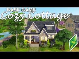 Base Game Cozy Cottage Sims 4 Speed Build Nocc Youtube Sims 4 Cozy Cottage Sims