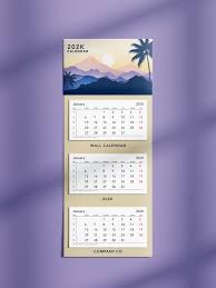 Are you searching for time png images or vector? Free 3 Panel 3 Month Display Wall Calendar Mockup Psd Good Mockups
