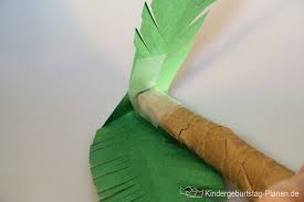 Papier Palmen Basteln Kindergeburtstag Planen De